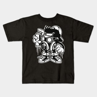 Graffiti Bomber Boy Ultimate Throw Down Kids T-Shirt